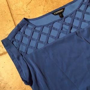 express periwinkle top - never worn